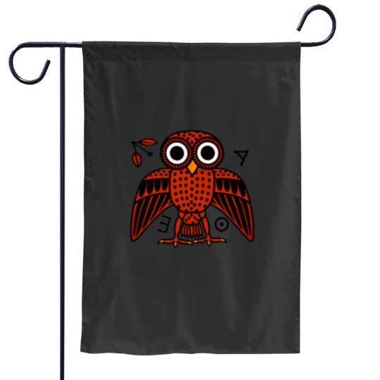 Discover Cute Athenian Owl from Ancient Greece Garden Flags