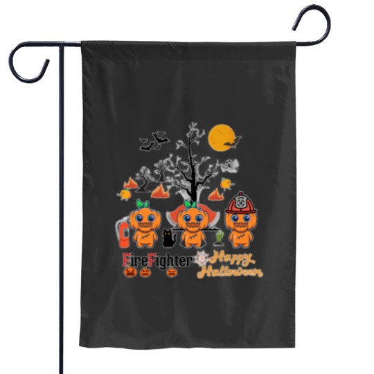 Discover Firefighter Halloween - Firefighter  Happy Halloween Garden Flags