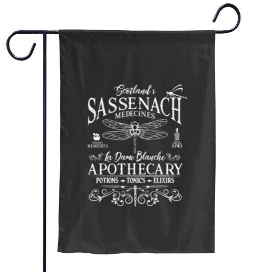 Discover Sassenach Outlander Apothecary Dragonfly Scottish Gift T23 Garden Flags