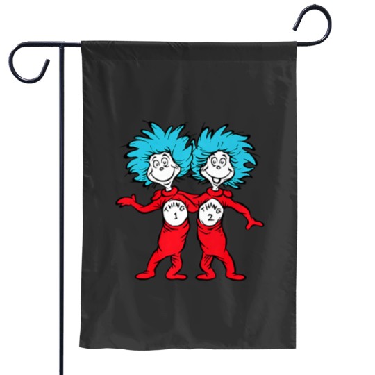 Discover Seuss Geisel THING 1 THING 2ss Buddies Premium Garden Flags