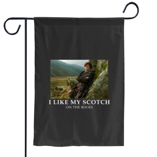 Discover Outlander Scotch on the Rocks Garden Flags