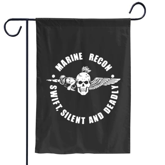Discover Marine recon swit silent and deadly Garden Flags