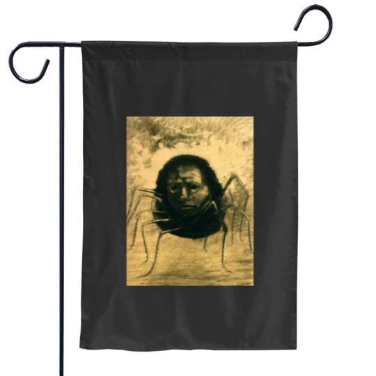 Discover The Crying Spider by Odilon Redon Garden Flags