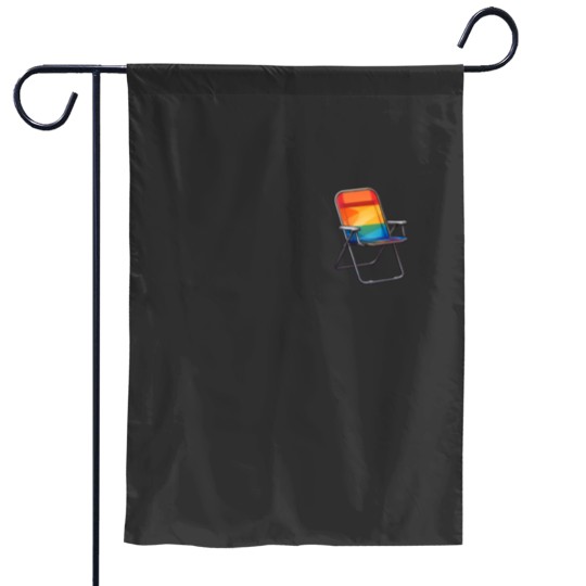 Discover Just a folding chair Garden Flags