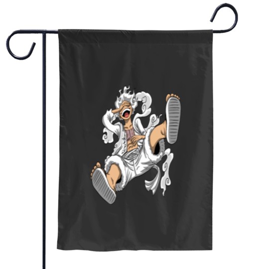 Discover luffy nika gear 5 One piecess Garden Flags