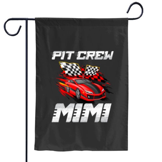 Discover Pit Crew Mimi Race Car Birthday Racing Car Family Garden Flags