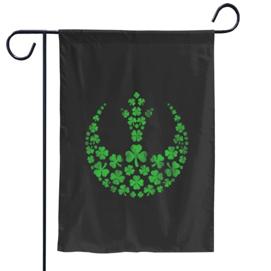 Discover Star Warsss Rebel Alliance Green Shamrocks St. Patricks Day Garden Flags
