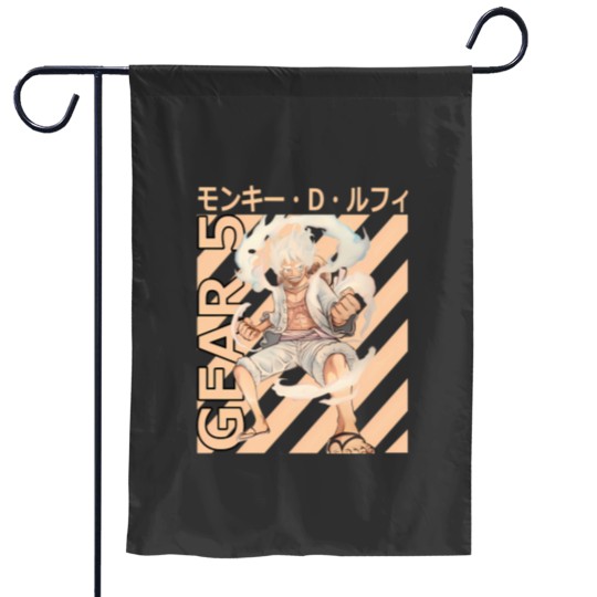 Discover Gear 5 Luffy Character Essential Garden Flags