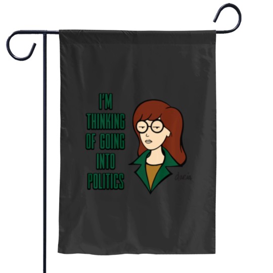 Discover Mademark x Daria Im Thinking of Going Into Politicsss Pullover Hoodie Garden Flags