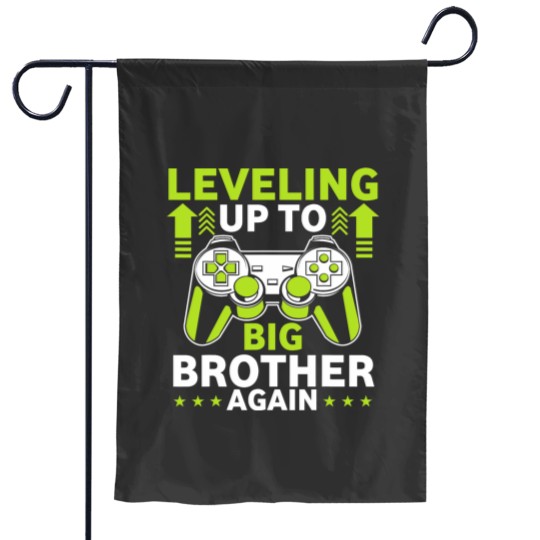 Discover Funny Leveling Up To Big Brother Again Big Bro Announcement Garden Flags