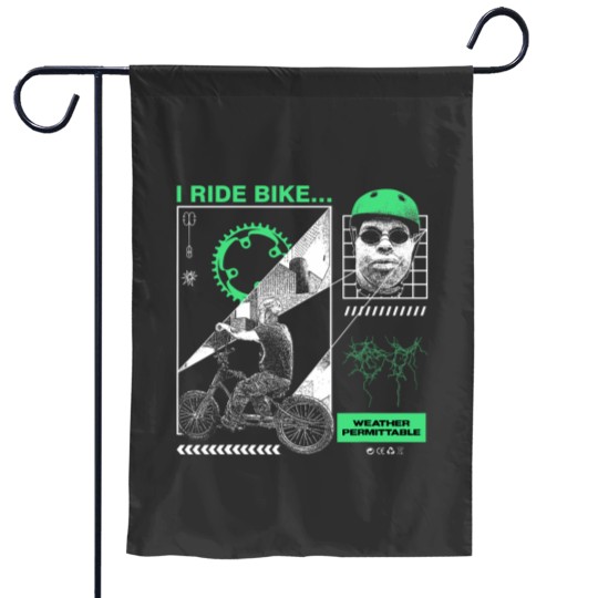 Discover I RIDE BIKE KingCobraJFS Garden Flags