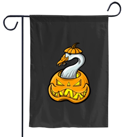 Discover Halloween Goose Stealing Candy Pumpkin Honk Garden Flags