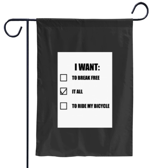Discover Queen I Want it All Baseball Sleeve Garden Flags