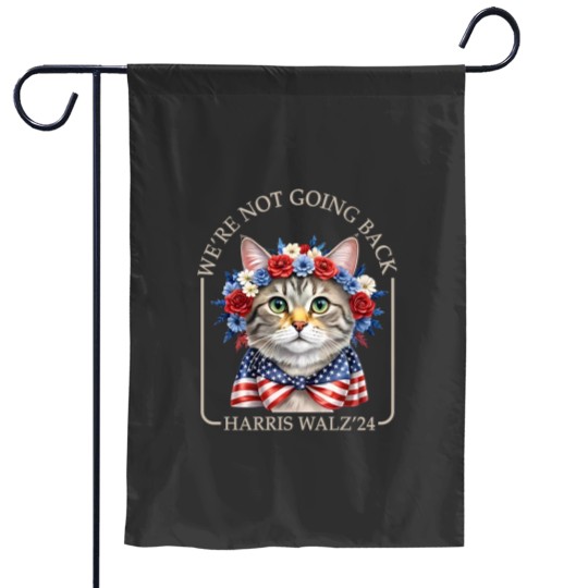 Discover Harris Walz 2024 We're Not Going Back Garden Flags, Kamala Harris, Harris Walz Garden Flags