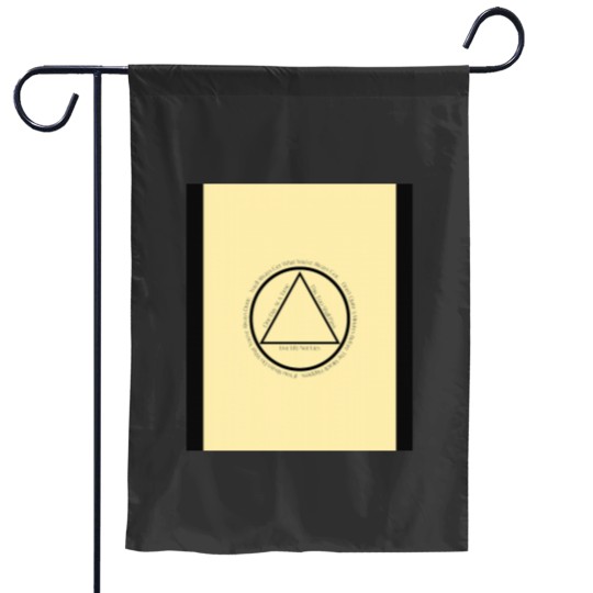 Discover Copy of AA Slogan Alcoholicsss Anonymous Slogans in Symbol Graphic Garden Flags