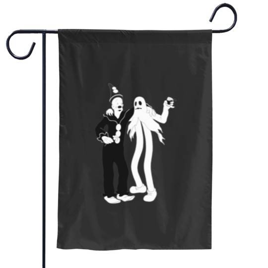 Discover Koko the Clown and ghostss Garden Flags