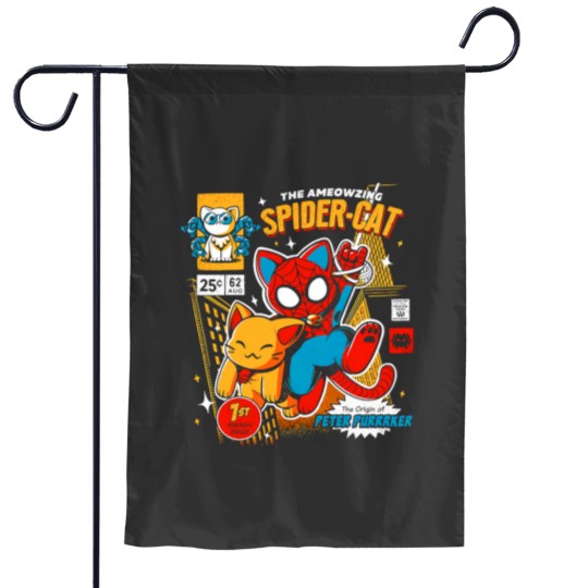 Discover Amazing Spider Cat Garden Flag