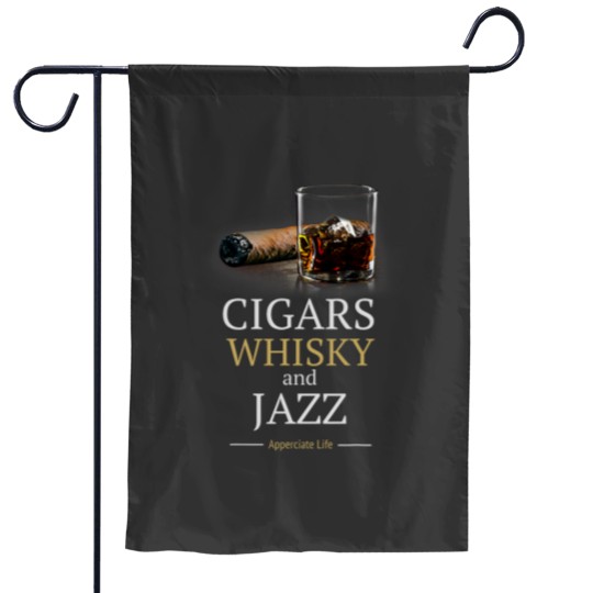 Discover cigarsss And Jazz Appreciate Life Cigar Smokers Gift Garden Flags
