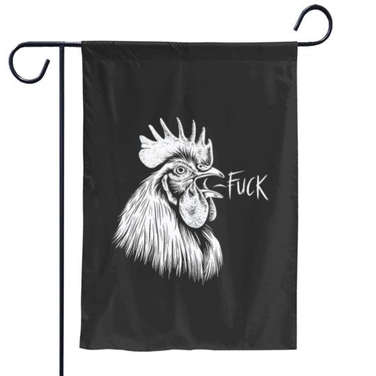Discover Chicken Rooster Saying Fuckss Funny Tank Top Garden Flags