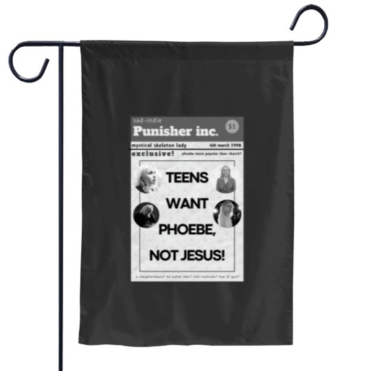 Discover teens want phoebe bridgers not jesus! design Garden Flags