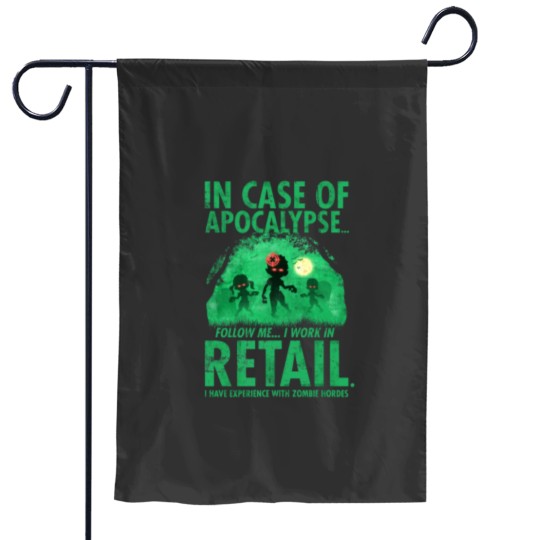 Discover Retail Worker Funny Zombie Halloween Garden Flags