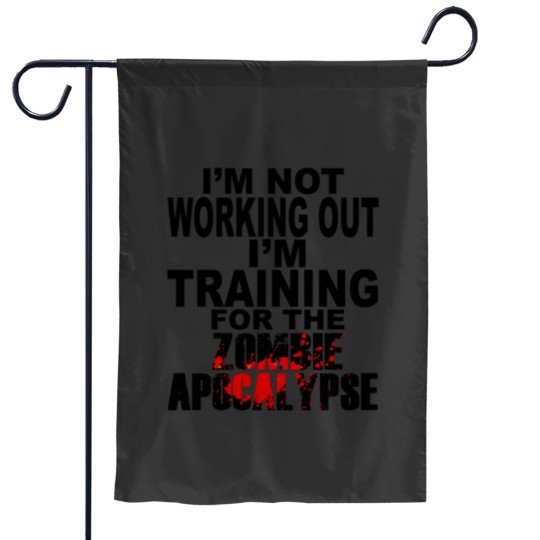 Discover Training For The Zombie Apocalypse Garden Flags
