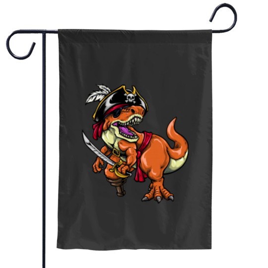 Discover Pirate Dino Dinosaur Pirate Halloween Garden Flags