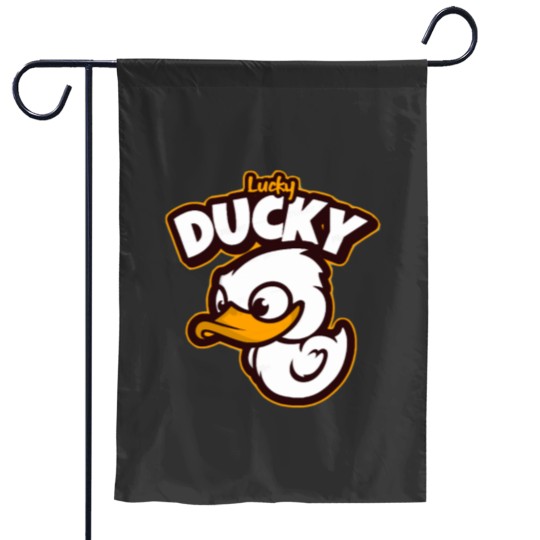 Discover Lucky Ducky Premium Scoop Garden Flags