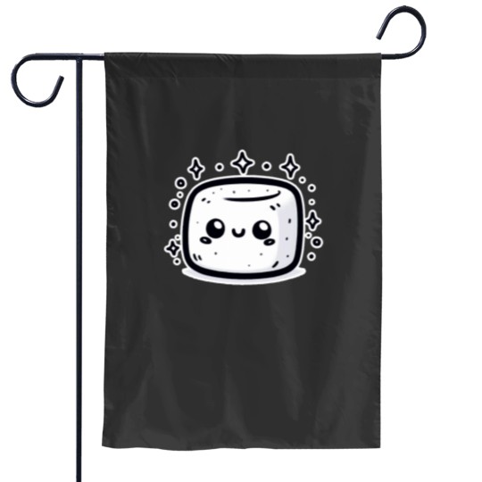 Discover Kawaii Marshmallow Garden Flags