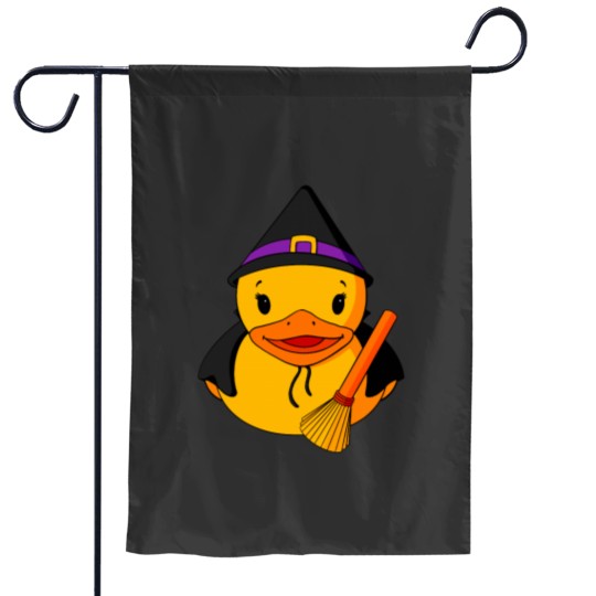 Discover Witch Rubber Duck Garden Flags