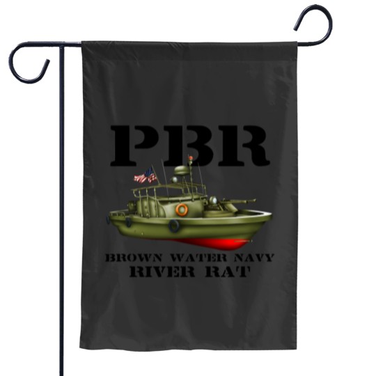 Discover PBRss Brown Water Navy Garden Flags