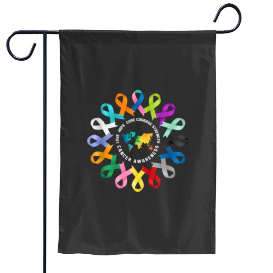 Discover All Cancer Matters Awareness Fight Cancer Ribbon Support Garden Flags
