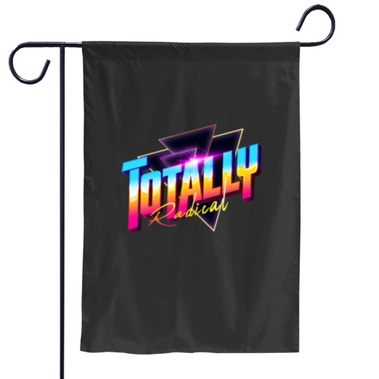 Discover Totally Radical 80s Synthwave Outrun Garden Flags