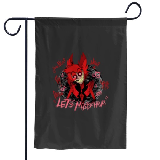 Discover Alastor Garden Flag - Let's Misbehave Design