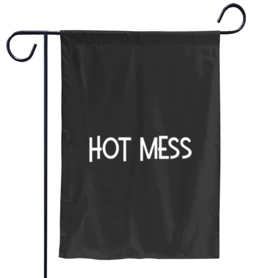 Discover Womens Hot Mess Ladies Pajama Top VNeck Garden Flags