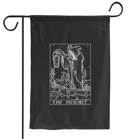 Discover Gothic Hermit Tarot Card Halloween Garden Flags