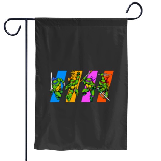 Discover TMNT Turtles in Time Characters Garden Flags