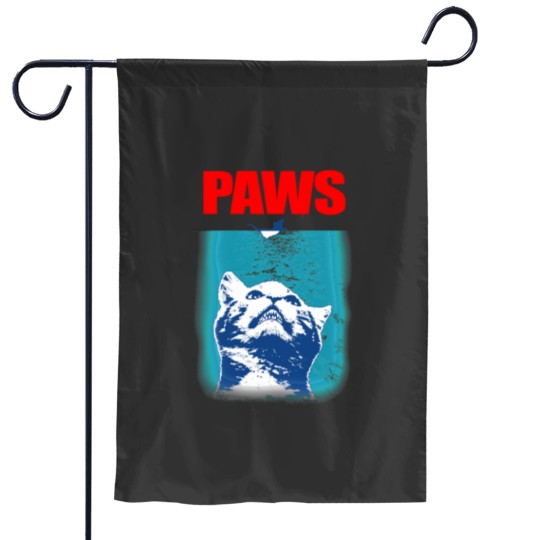 Discover Kitty with large Jaws attacking a mouse PAWS Garden Flags