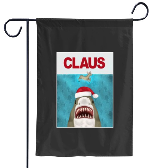 Discover Funny Christmas Santa Claus Shark Reindeer Humor Garden Flags