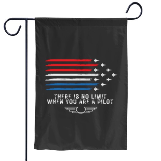Discover Pilot US Flag Fighter Jets Garden Flags