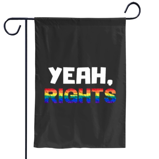 Discover Yeah Rights LGBTQ Human Rights Garden Flags