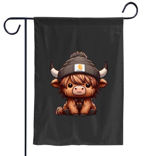 Discover Highland Cow Garden Flags - Cute Cow Design
