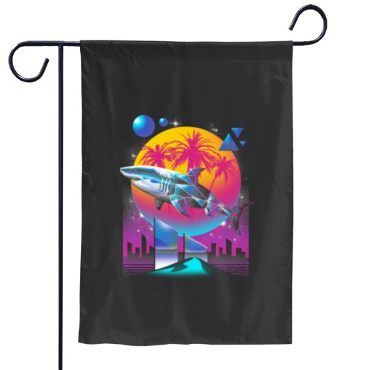 Discover Rad Shark Classic Garden Flags