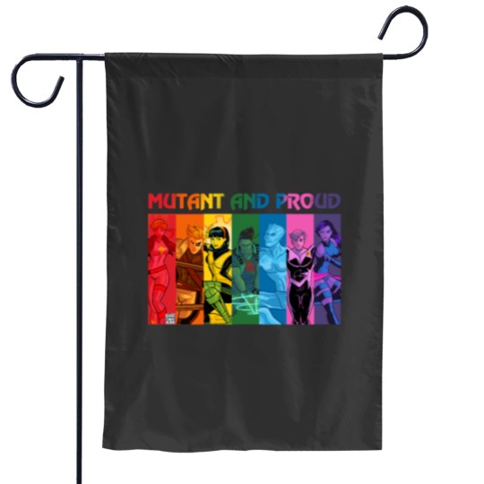 Discover Mutant and Proud Rainbow Garden Flags
