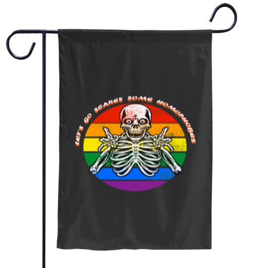 Discover Funny LGBTQ Halloween Garden Flags