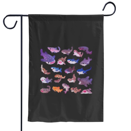 Discover Shark day Classic Garden Flags