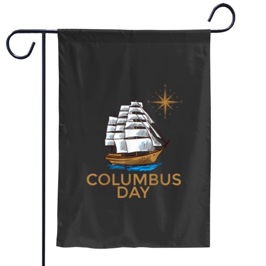 Discover Columbus Day Christopher Columbus Day Garden Flags TShi Garden Flags