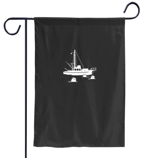 Discover Jaws - Orca with Barrels Essential Garden Flags