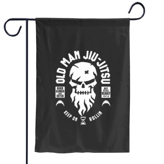 Discover Old Man Jiu Jitsu Classic Garden Flags