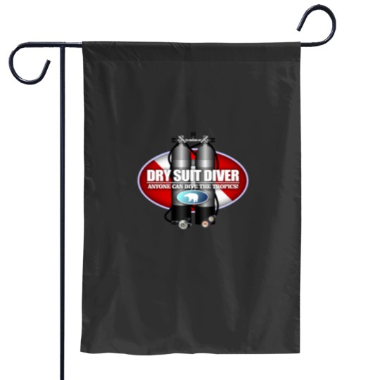 Discover Dry Suit Diver st Garden Flags